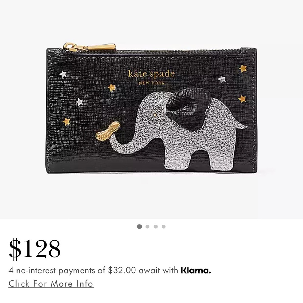 NWT Ellie Embellished Small Slim Bifold Wallet